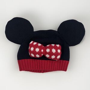 Hanna Andersson x Disney Minnie Mouse Ears Beanie Baby Size Small Polka Dot Bow